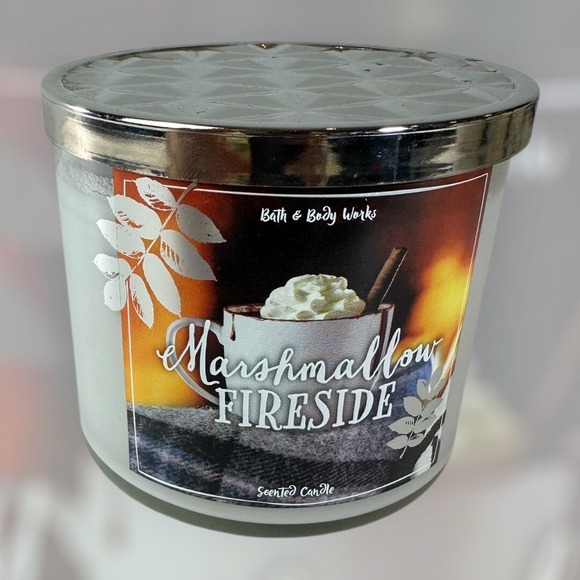 Bath & Body Works Other - NEW! Bath & Body Works Marshmallow Fireside Scented 3 Wick Candle 14.5 OZ *Read